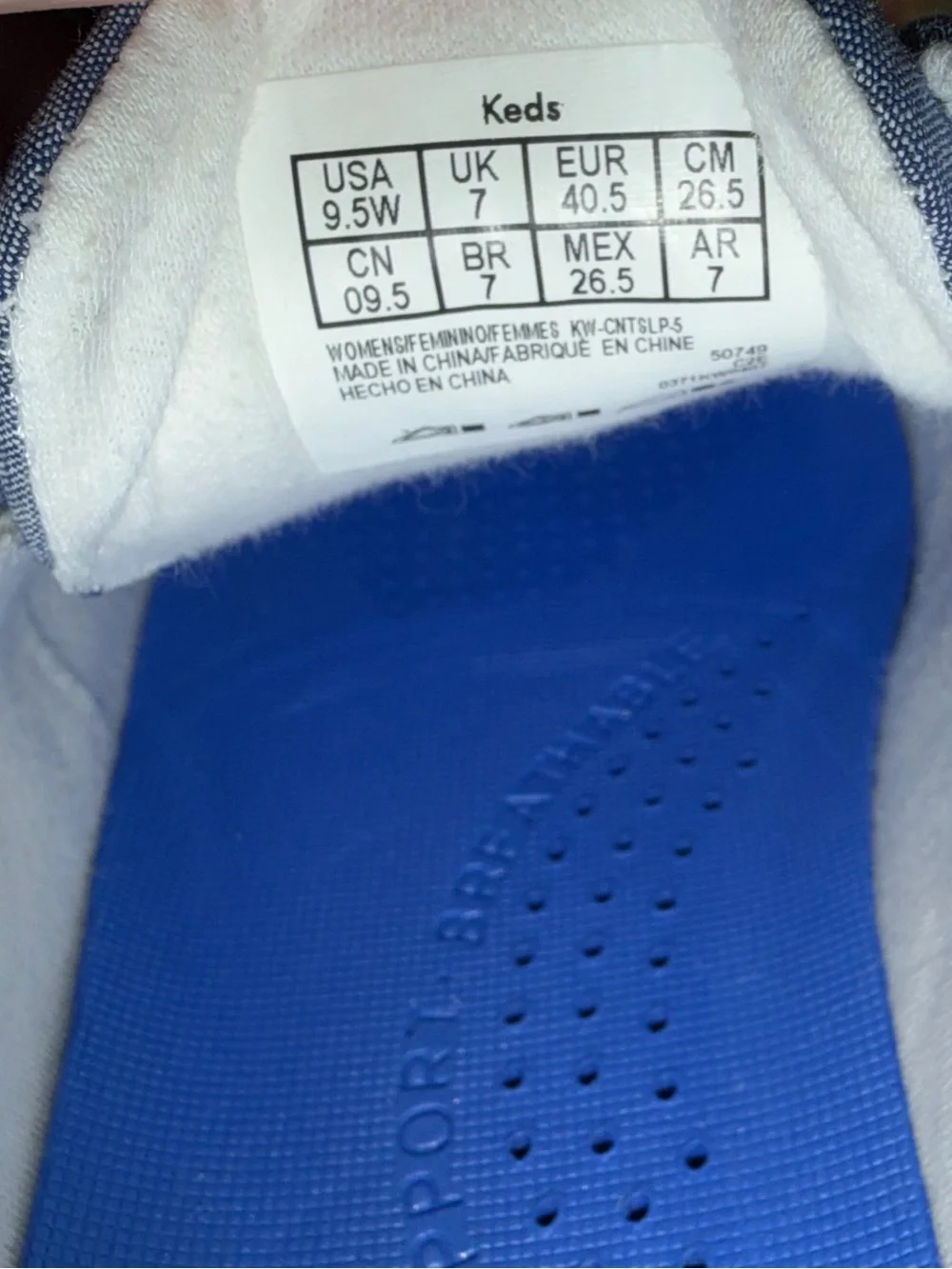 Keds Women's Blue Canvas Sneakers